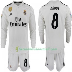 Fußballtrikots Real Madrid KROOS 8 Kinder 2018-2019 Langarm Heimtrikotsatz kaufen